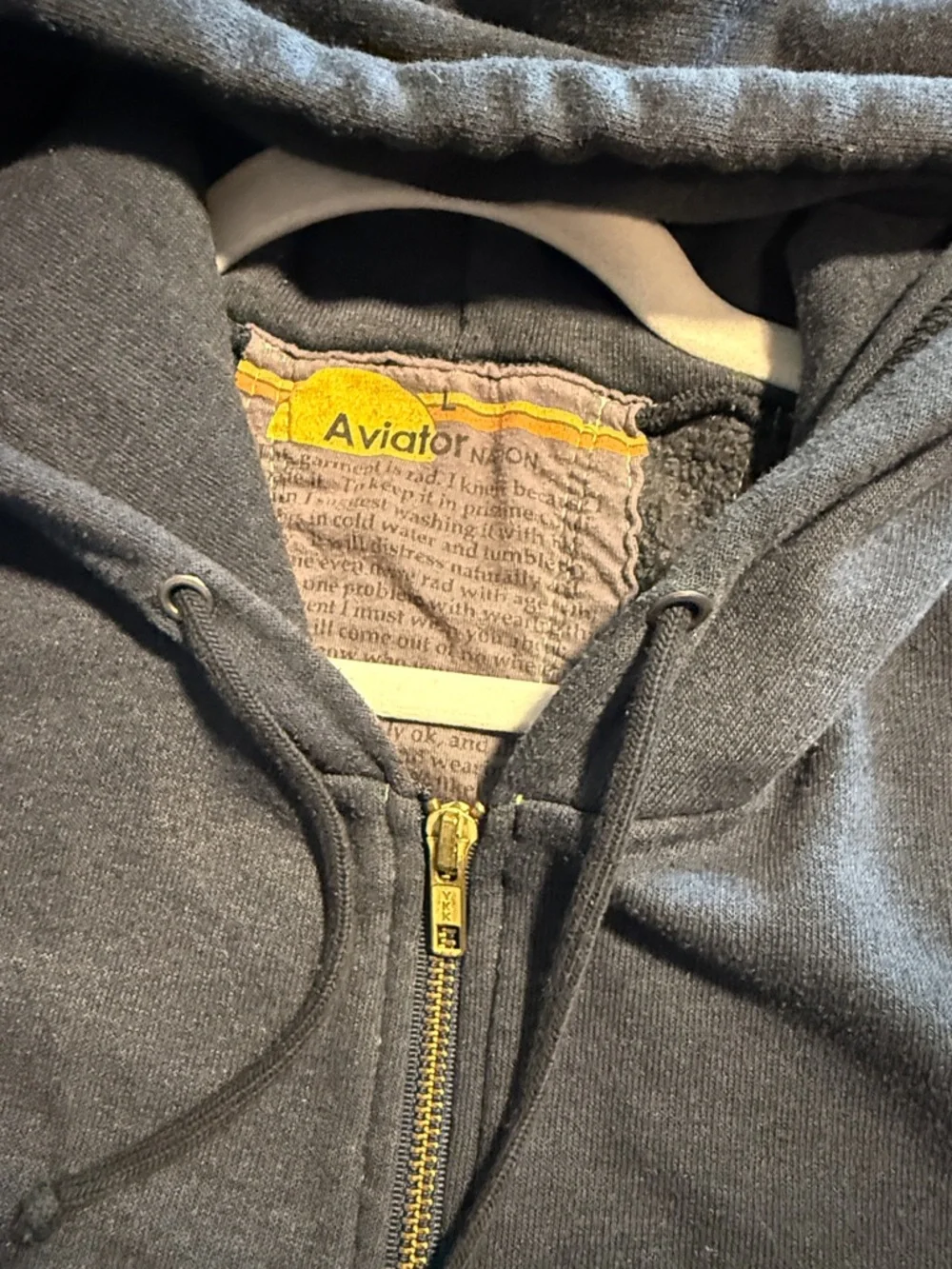 Women's Gray Hoodie with Rainbow Sunburst Panel - Picture 5 of 6